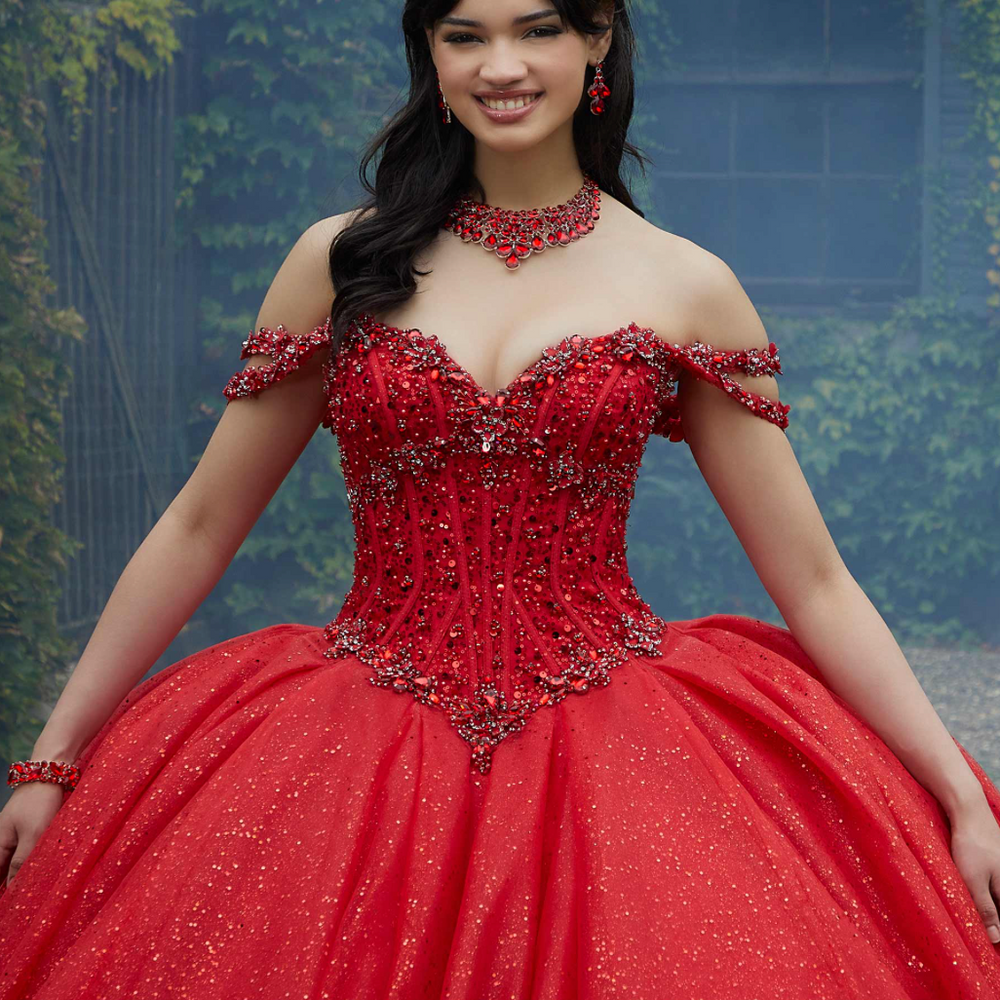 
                  
                    Jewel Beaded Corset Quinceañera Dress
                  
                